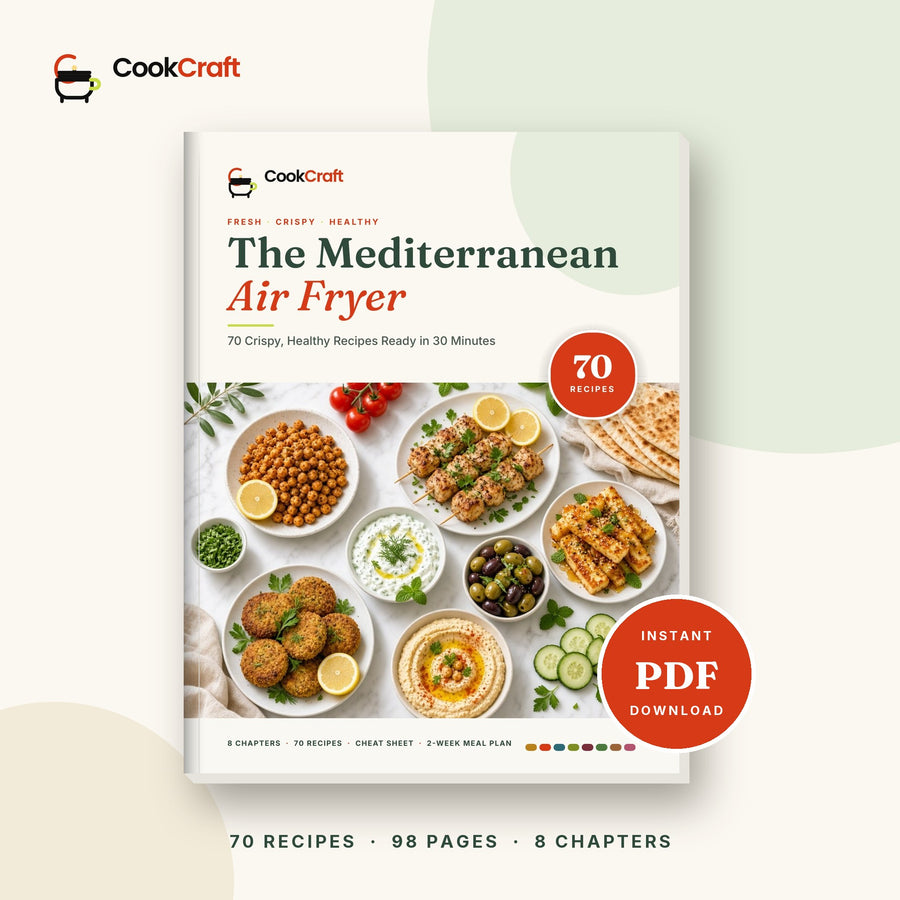 The Mediterranean Air Fryer: 70 Crispy, Healthy Recipes (Made Easy: Under 30mins)